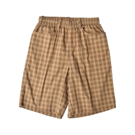 BAGGY SPORTS BA-005 Check Shorts - Yellow