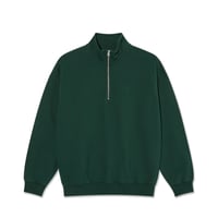 Polar Skate Co. Frankie Half Zip Sweater - Dark Emerald
