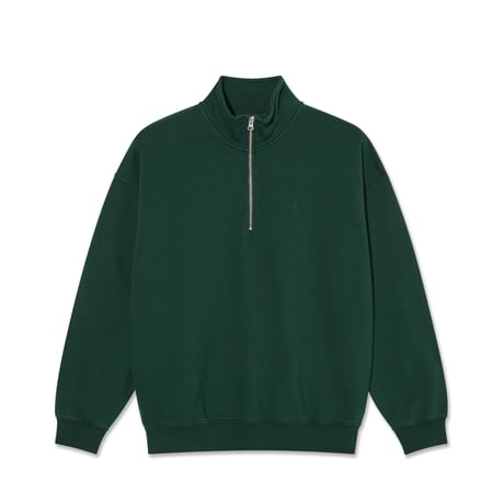 Polar Skate Co. Frankie Half Zip Sweater - Dark Emerald