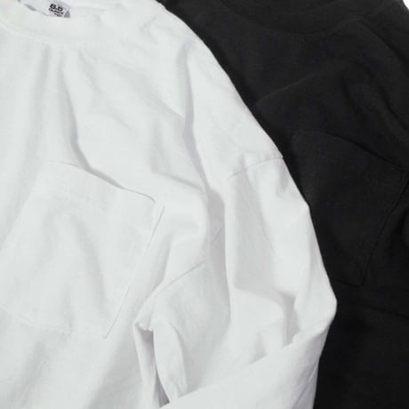 Los Angeles Apparel 6.5oz Garment Dye Long Sleeve Pocket Tee - Black