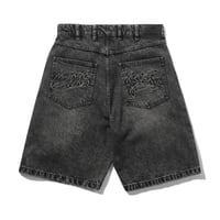 Butter Goods Drummer Baggy Denim Shorts - Black
