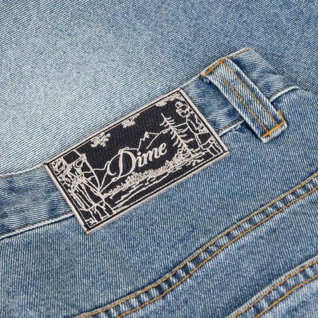 Dime Baggy Denim Pants- Sandblasted Indigo