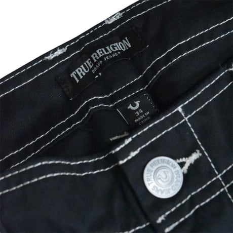 True Religion Straight Ladder SN Cargo - Jet Black