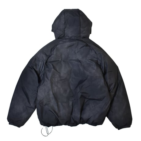 Old Navy Oversized Hooded Puffer Jacket - Black Print