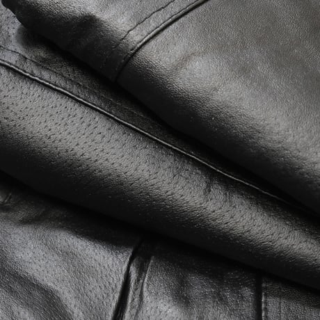 [Deadstock] Genuine Italian Leather Jacket - Black