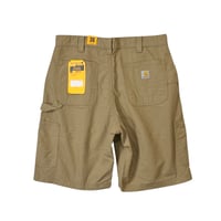 US Carhartt B147 Loose Fit Canvas Utility Work Shorts - Dark Khaki