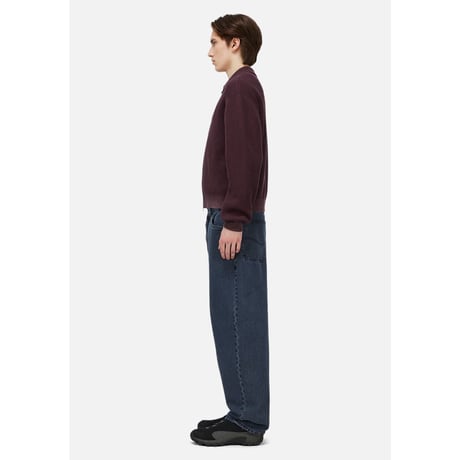 Dime Double Zip Knit - Wine