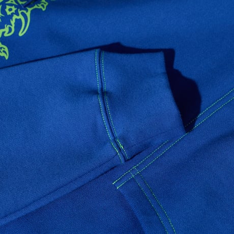 Polar Skate Co. Contrast Dave Hoodie | Crude Logo - Egyptian Blue