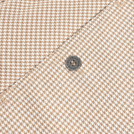 Dime Baggy Houndstooth Shorts - Beige