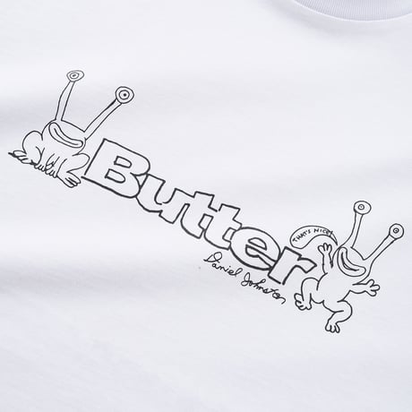 Butter GoodsｘDaniel Johnston Flog Logo Tee - White
