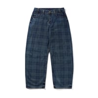 Butter Goods Burn Wide Cut Denim Jeans - Plaid