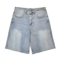 PRO CLUB Heavyweight Baggy Fit Denim Shorts - Light Stonewash