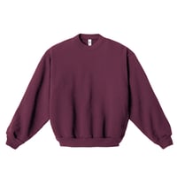 Los Angeles Apparel HF07GD 14oz Garment Dye Heavy Fleece Crewneck - Burgundy