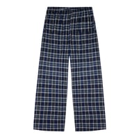 Los Angeles Apparel Cotton Flannel Lounge Pants - Black/Royal/Green Plaid