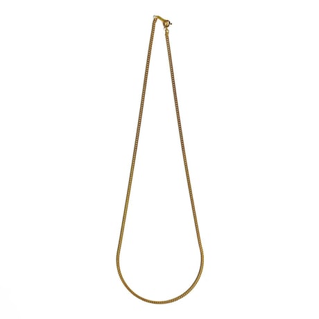 18k Gold Plated 1.5mm Curb Link Chain Necklace - Gold