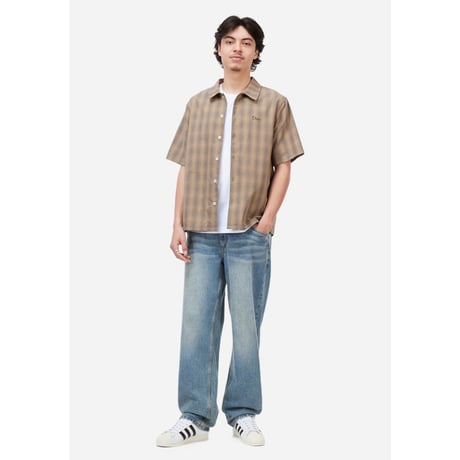 Dime Plaid Button up Shirt - Brown