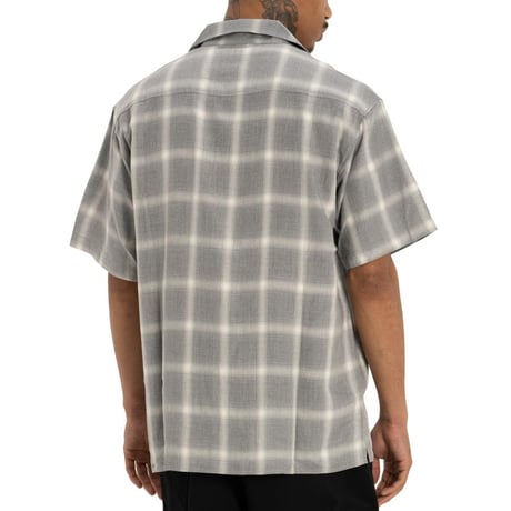 PRO CLUB Comfort Ombre Checker Short Sleeve Shirt - Heather Grey