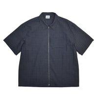 RAWDRIP S/S Full Zip Dobby Shirts - Navy
