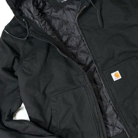 Carhartt USA J130/104050 Washed Duck Insulated Active Jacket - Black