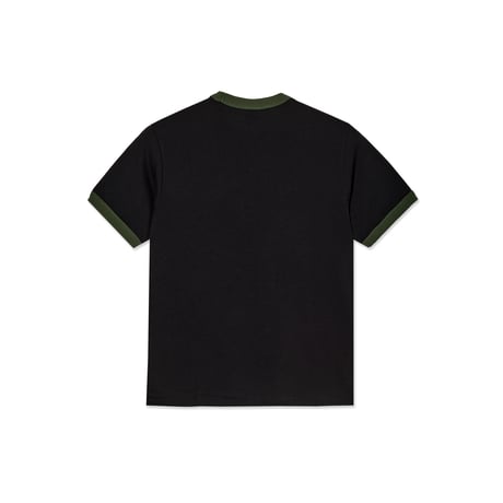 Polar Ringer Tee - Black/Uniform Green