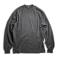 Los Angeles Apparel 1807GD 6.5oz Pigment Dye Long Sleeve Tee - Vintage Black