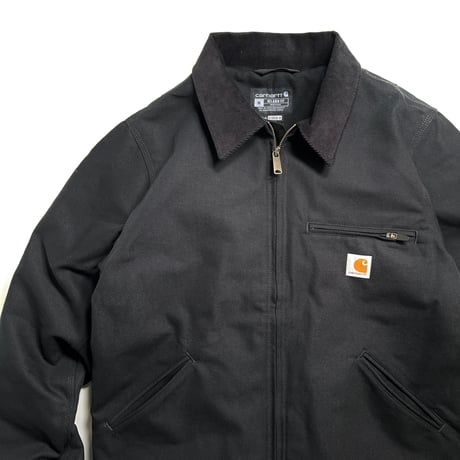US Carhartt Relaxed Fit Duck Blanket-Lined Detroit Jacket - Black