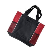 Port Authority Panel Tote Bag - Black x Red