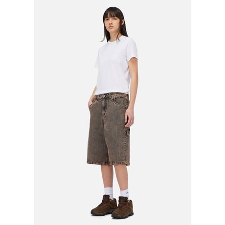 Dime Classic Denim Shorts - Premium Brown