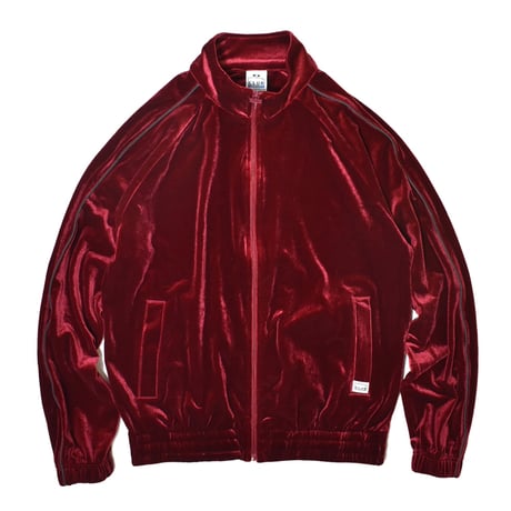 PRO CLUB Comfort Velour Track Jacket - Burgundy