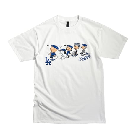 Snoopy LA Dodgers S/S T-Shirts - White