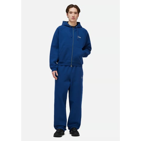 Dime Classic Small Logo Zip Hoodie - Midnight Navy