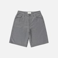 Dime Baggy Houndstooth Shorts - Gray