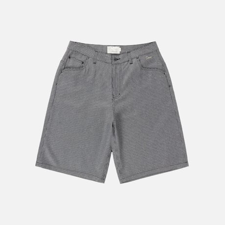 Dime Baggy Houndstooth Shorts - Gray
