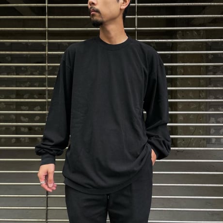Los Angeles Apparel 1807GD 6.5oz Garment Dye Long Sleeve Tee - Black