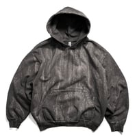 Los Angeles Apparel HF09DD 14oz Heavy Fleece Hoodie Drip Dye -  Black
