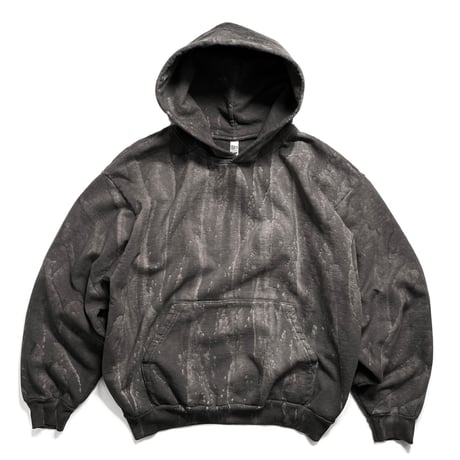 Los Angeles Apparel HF09DD 14oz Heavy Fleece Hoodie Drip Dye -  Black