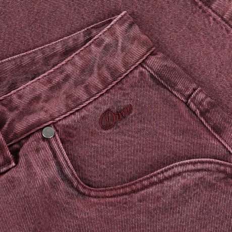 Dime Classic Denim Shorts - Wine Washed