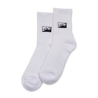 Last Resort AB Heel Tab Dress Socks - White