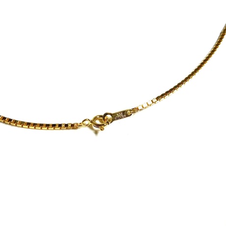 18k Gold Plated 1.5mm Box Chain Necklace - Gold
