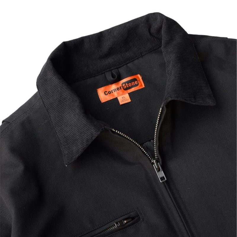 Corner Stone Duck Cloth Work Jacket - Black | R Corner Stone Duck Cloth Work Jacket - Black | R
