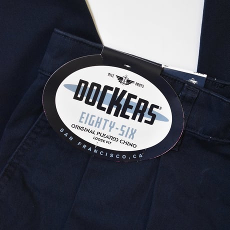 Dockers Loose Fit Eighty-Six Original Pleated Chino Pants - Navy Blazer
