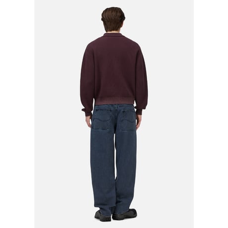Dime Double Zip Knit - Wine