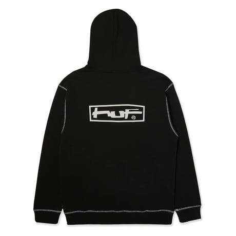 HUF Stretch Full Zip Hoodie - Black