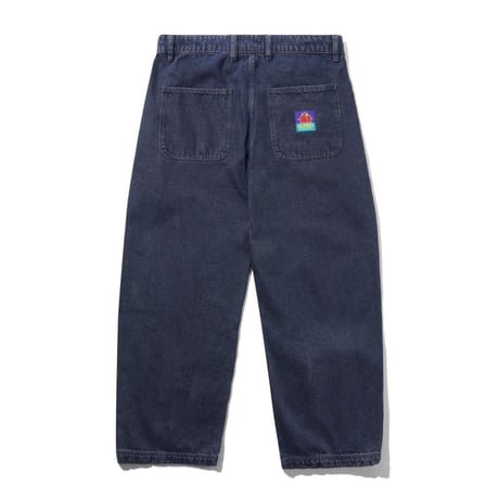 BUTTER GOODS Work Pants - Distressed Tinted Indigo