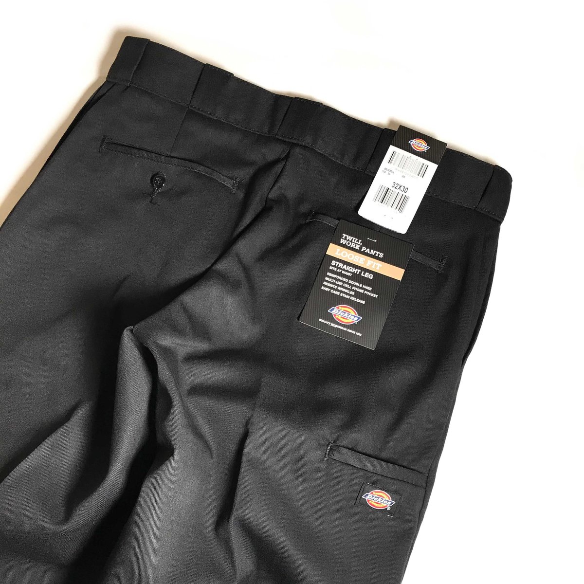 Dickies Loose Fit Double Knee Work Pants - Blac
