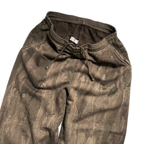 Los Angeles Apparel HF04DD 14oz Heavy Fleece Pants Drip Dye - Olive