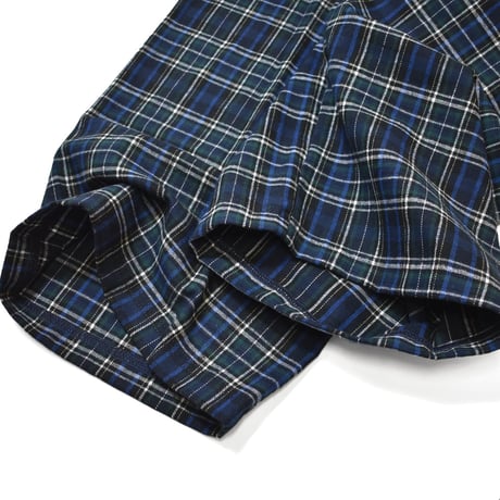 Los Angeles Apparel Cotton Flannel Lounge Pants - Black/Royal/Green Plaid