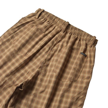 BAGGY SPORTS BA-005 Check Shorts - Yellow