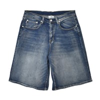 PRO CLUB Heavyweight Baggy Fit Denim Shorts - Dark Stonewash