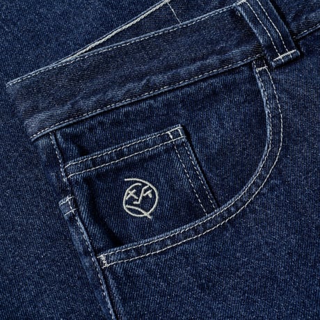 Polar Big Boy Pants - Dark Blue w/ White Stitching